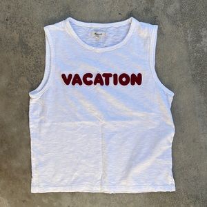 Madewell Vacation Shirt | Sleeveless Size Medium